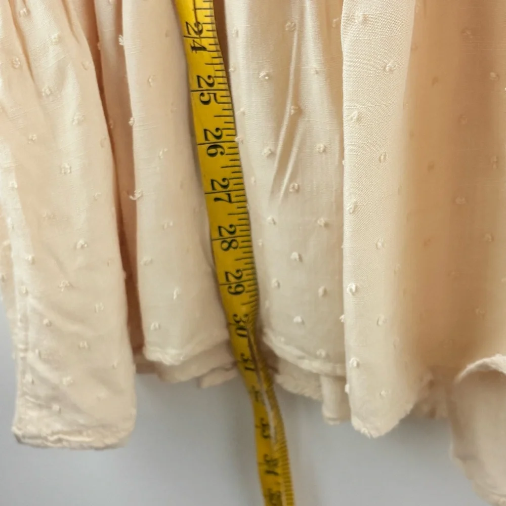 Joah Premium Top Tunic Womens Large Ivory Prairie Boho Cottagecore Flowy Pockets - Picture 8 of 8